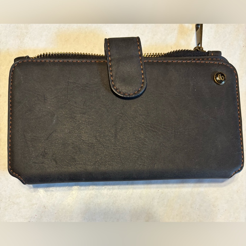 Belk Gray Leather Accessory
